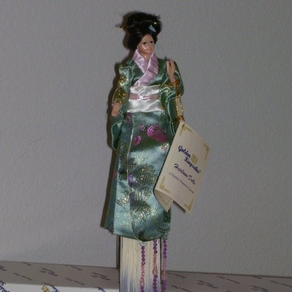 Golden Keepsakes Heirloom Doll Akido Traditional Japanese Clothing 15" Tall New